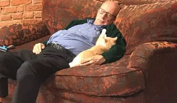 Тери се гушка с котките