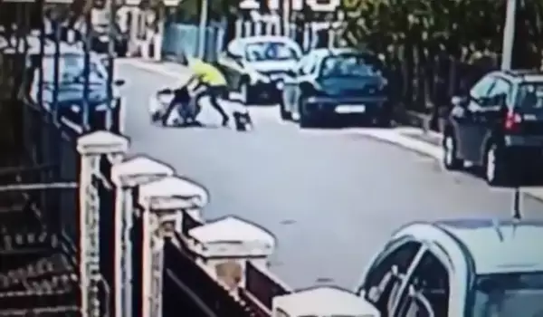 Герой! Улично куче спаси жена от нагъл крадец