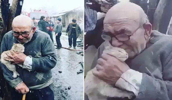 Старец от Турция загуби дома си при пожар, но спаси най-ценното си